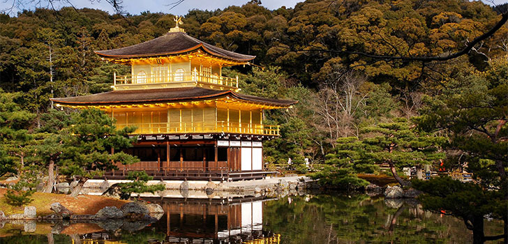 Goldener Pavillion Kyoto Tempel Kinkakuji